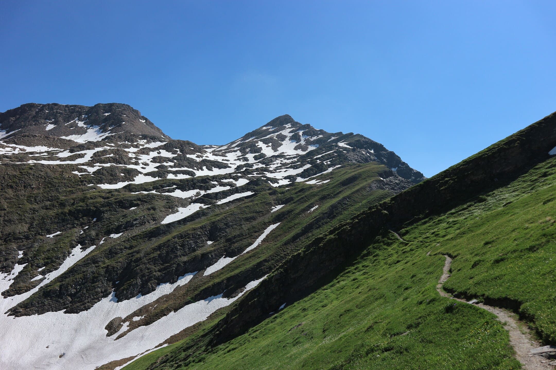 Gruppo in cammino su un sentiero di montagna.