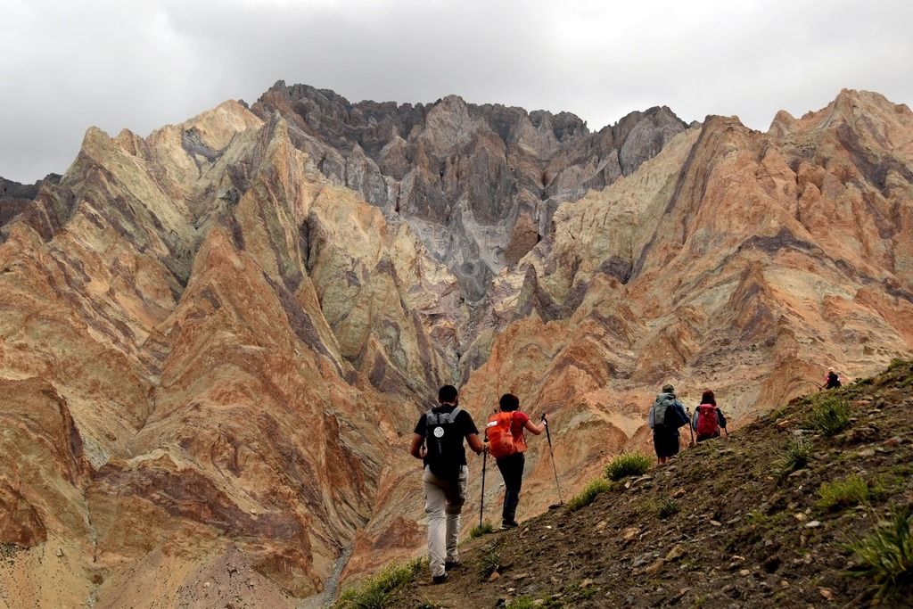 Trekking in Ladakh.