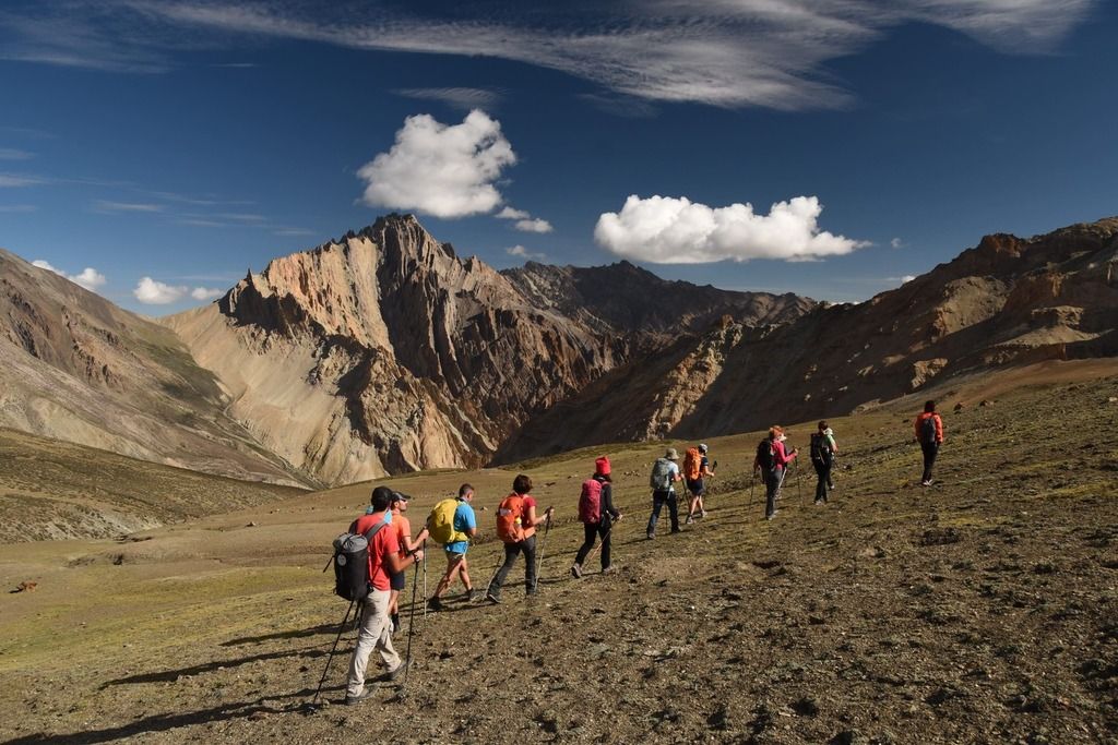 Gruppo in trekking.
